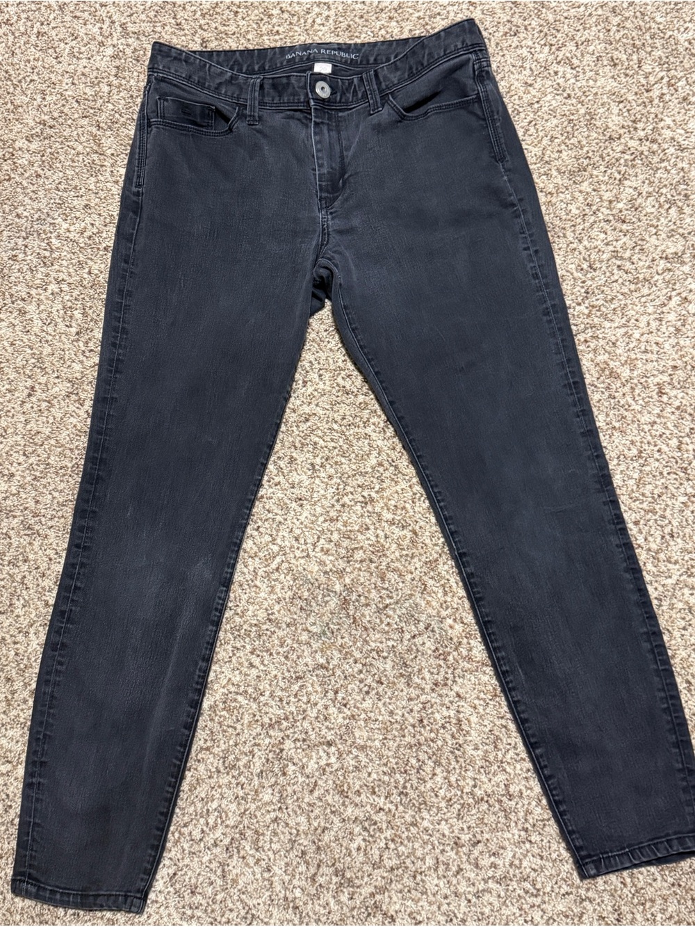 Banana Republic Black Wash Skinny Ankle Jeans Womens Size 29